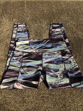 Adidas Women’s Purple Multi-Print Leggings